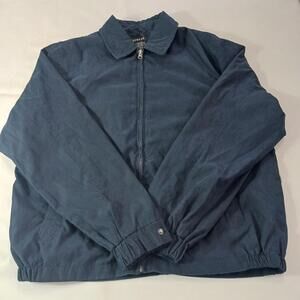 George GRG370100 Men's Blue Full Zip Long Sleeve Pockets Jacket Size M (38/40)